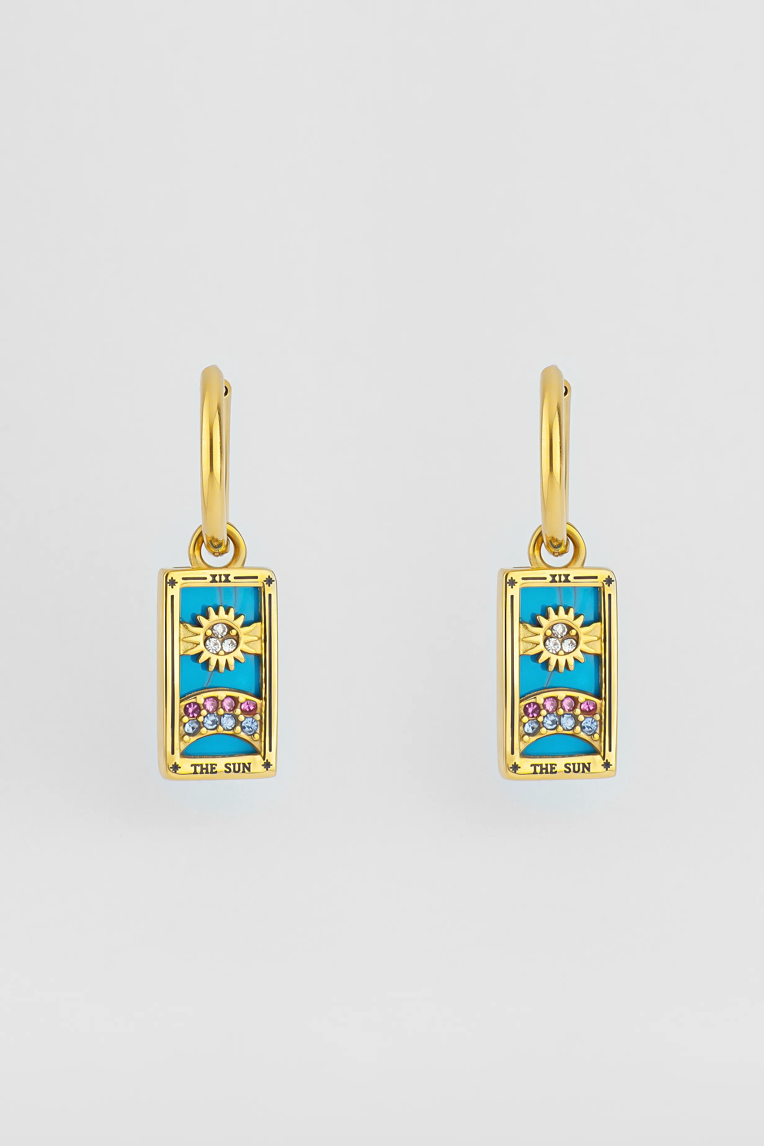 PENDIENTES AROS TAROT EL SOL превью 1