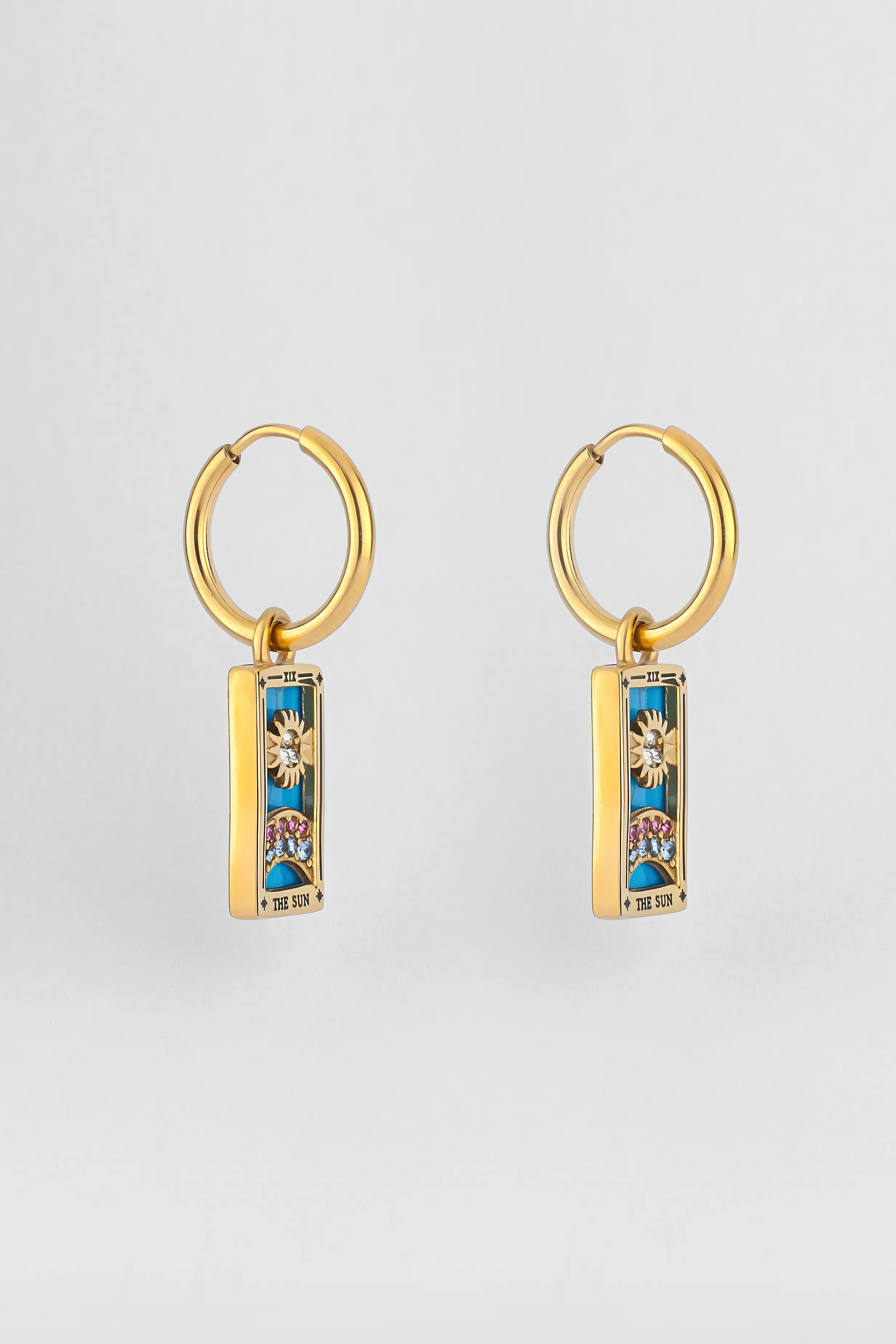 PENDIENTES AROS TAROT EL SOL превью 2