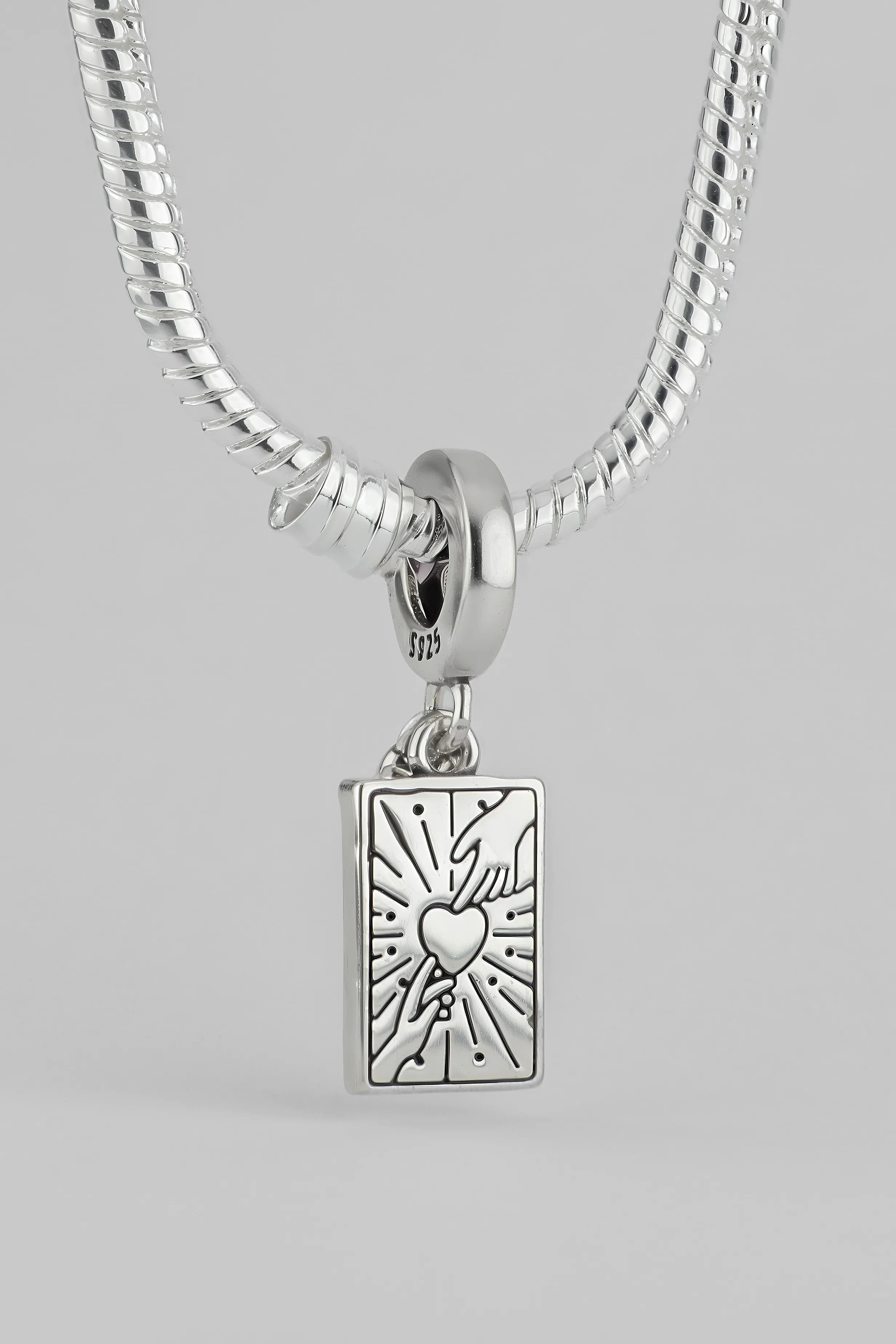 THE LOVERS TAROT CARD CHARM превью 2