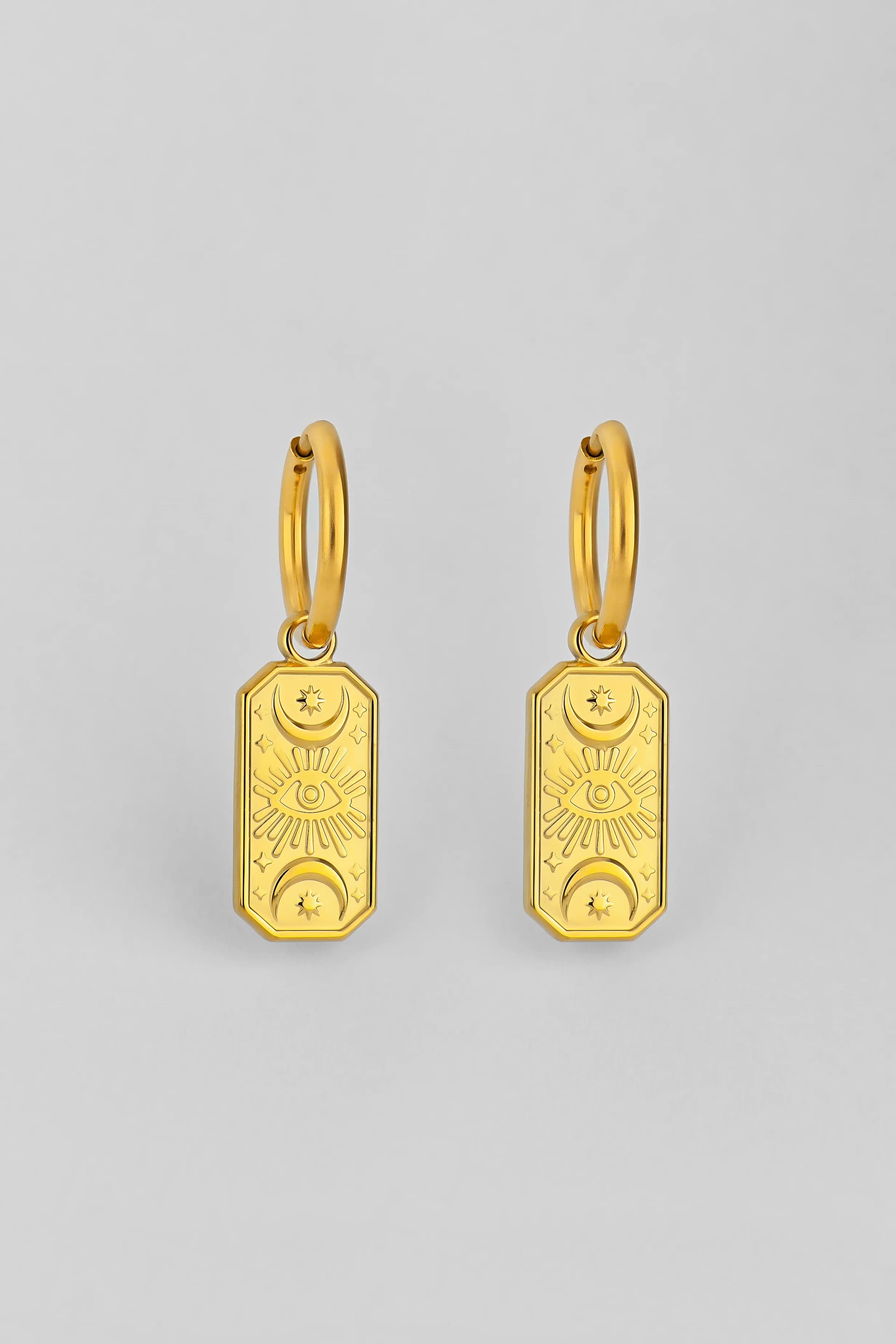 CELESTIAL SYMBOLS AND THIRD EYE EARRINGS