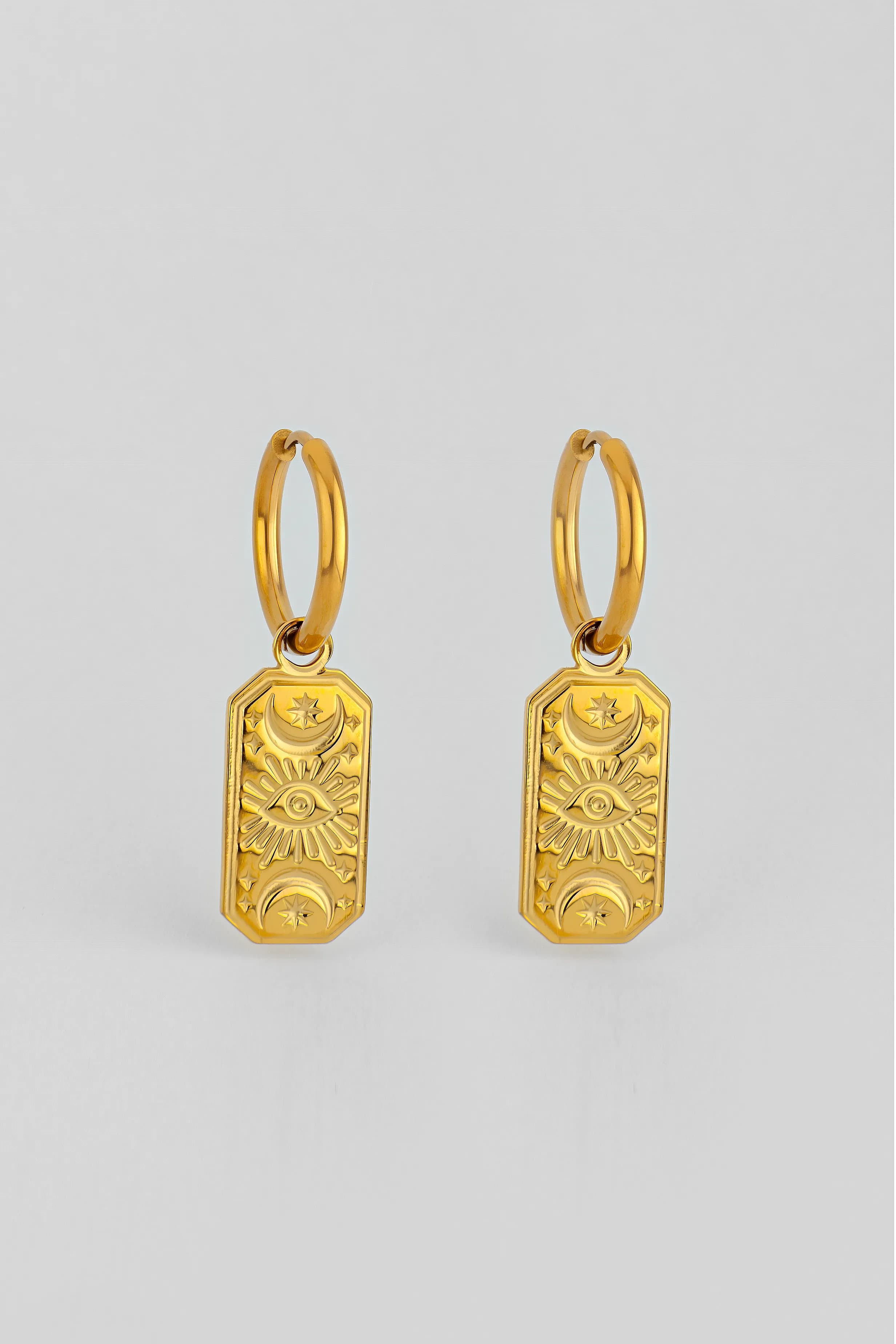 CELESTIAL SYMBOLS AND THIRD EYE EARRINGS превью 2