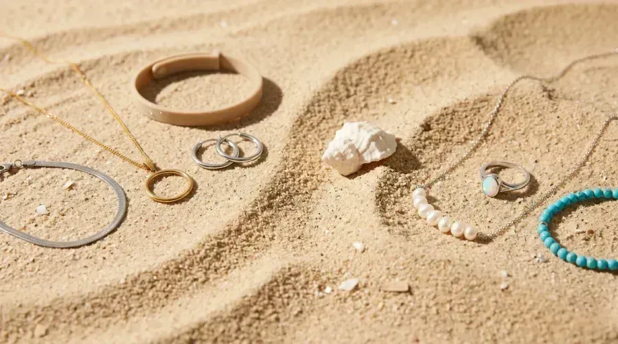 Bijoux à la plage: ce qui résiste à la mer, au sable et au soleil