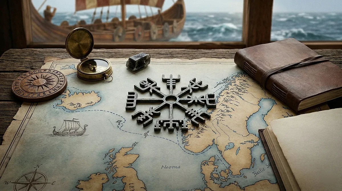 Vegvisir Bedeutung: Das Wikingerkompass-Symbol erklärt