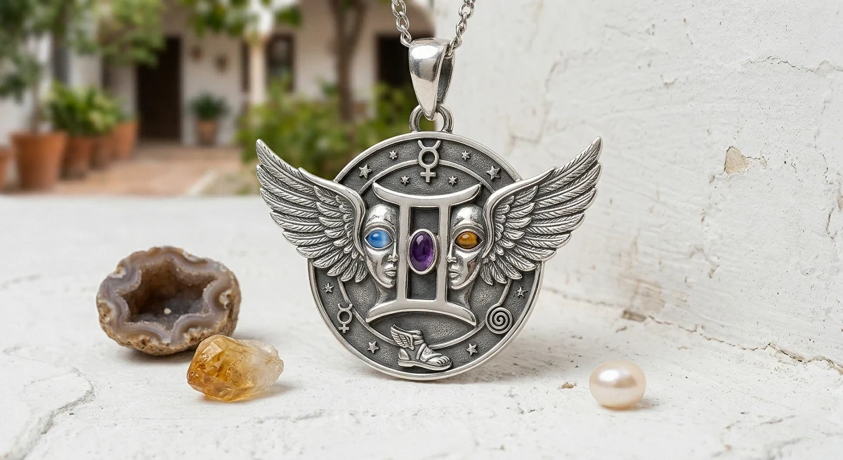 Zwillinge-Schmuck: Die Zwillinge, Merkur und das Zeichen, das alles doppelt hat
