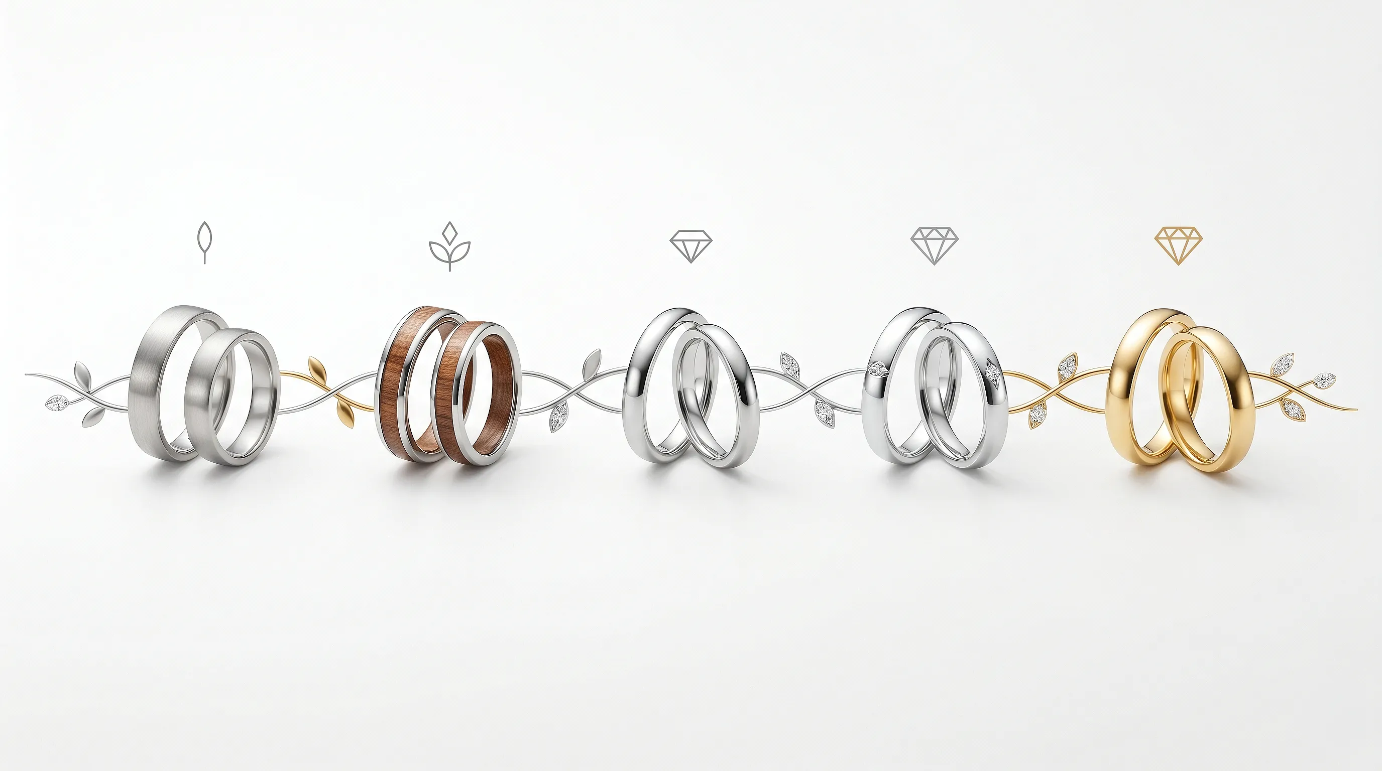 Cadeaux d'anniversaire de mariage par annee : le guide bijou pour chaque etape