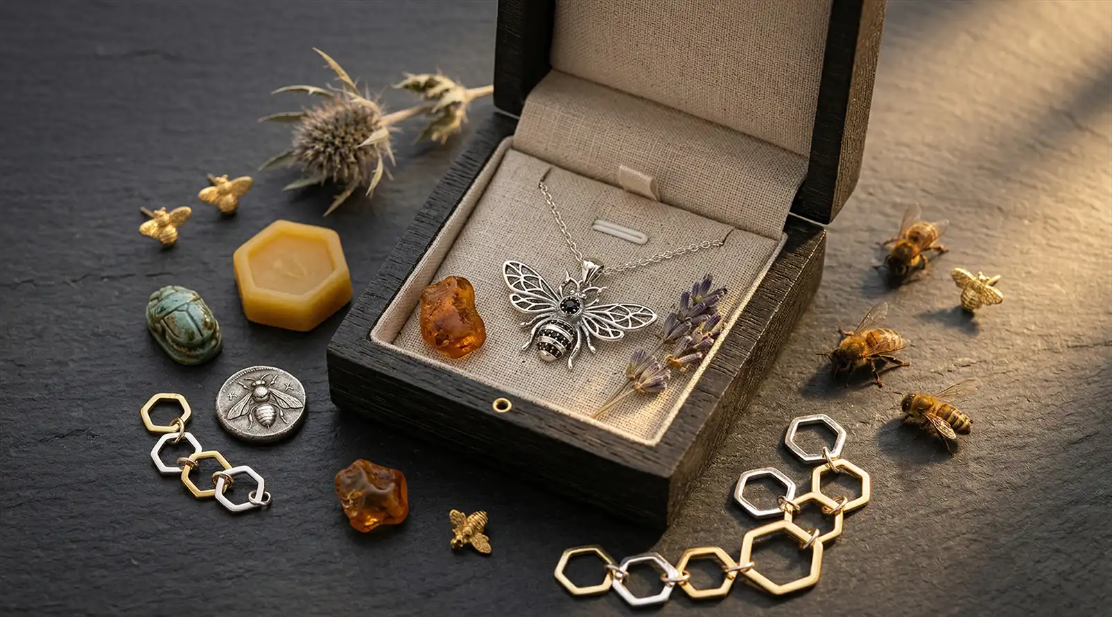 Bienen-Schmuck Bedeutung: Warum die Biene das kraftvollste Symbol ist, das Sie tragen konnen