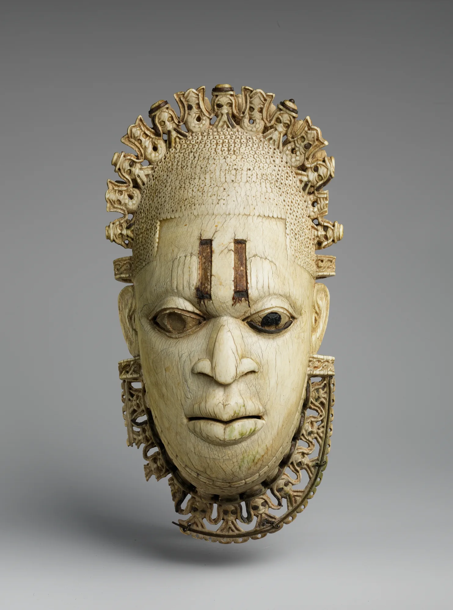 Ivory pendant mask with the face of Queen Mother Idia, Benin, sixteenth century