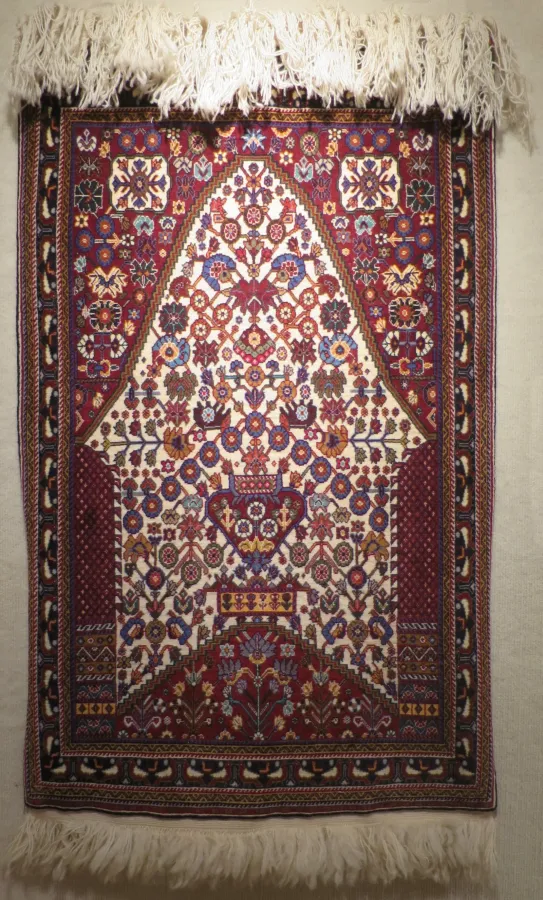 Персидский ковер кашкайцев из Шираза с мотивом Древа Жизни, шерсть, Иран