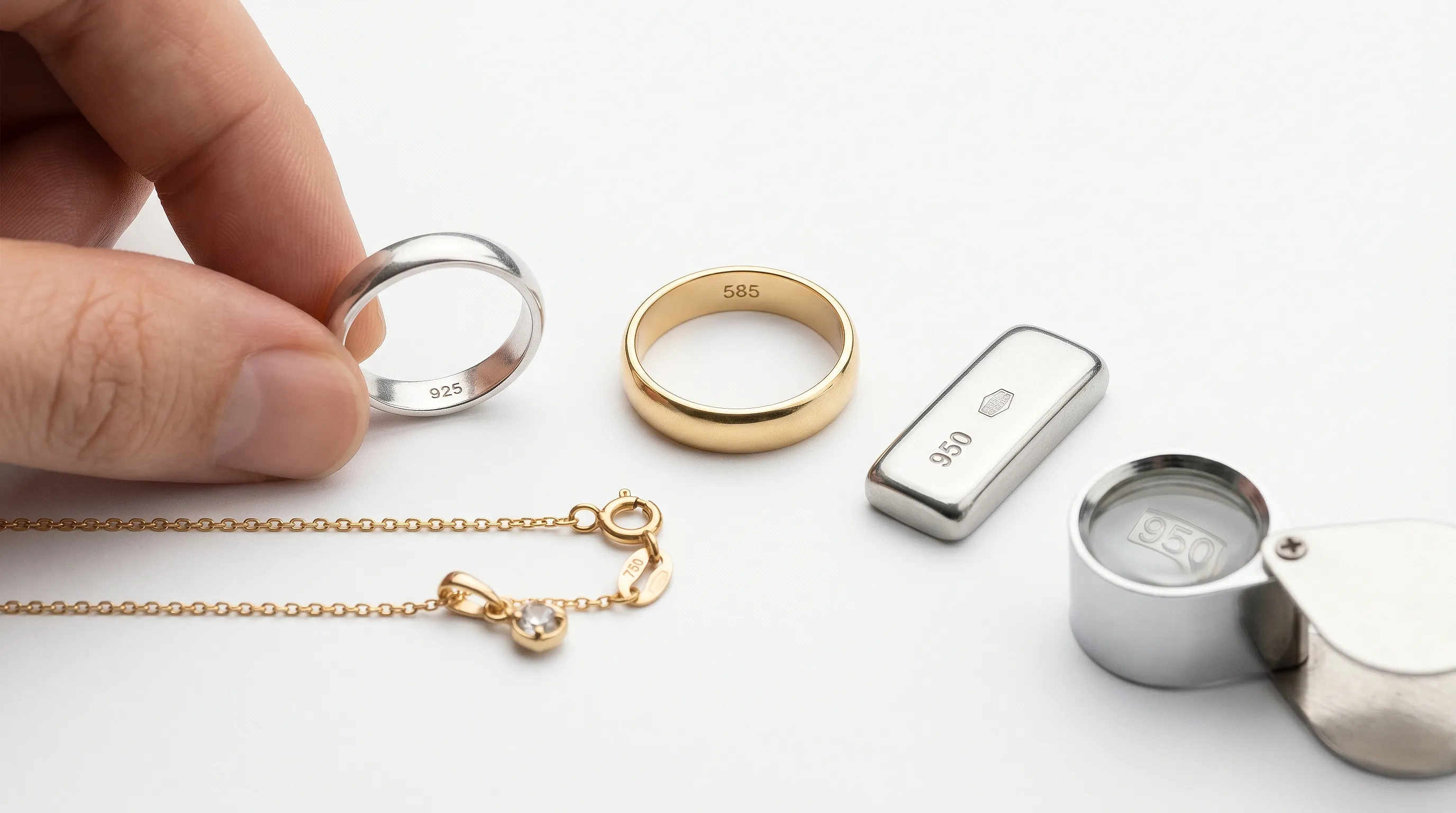 Poinçons sur les bijoux : que signifient 925, 585 et 750