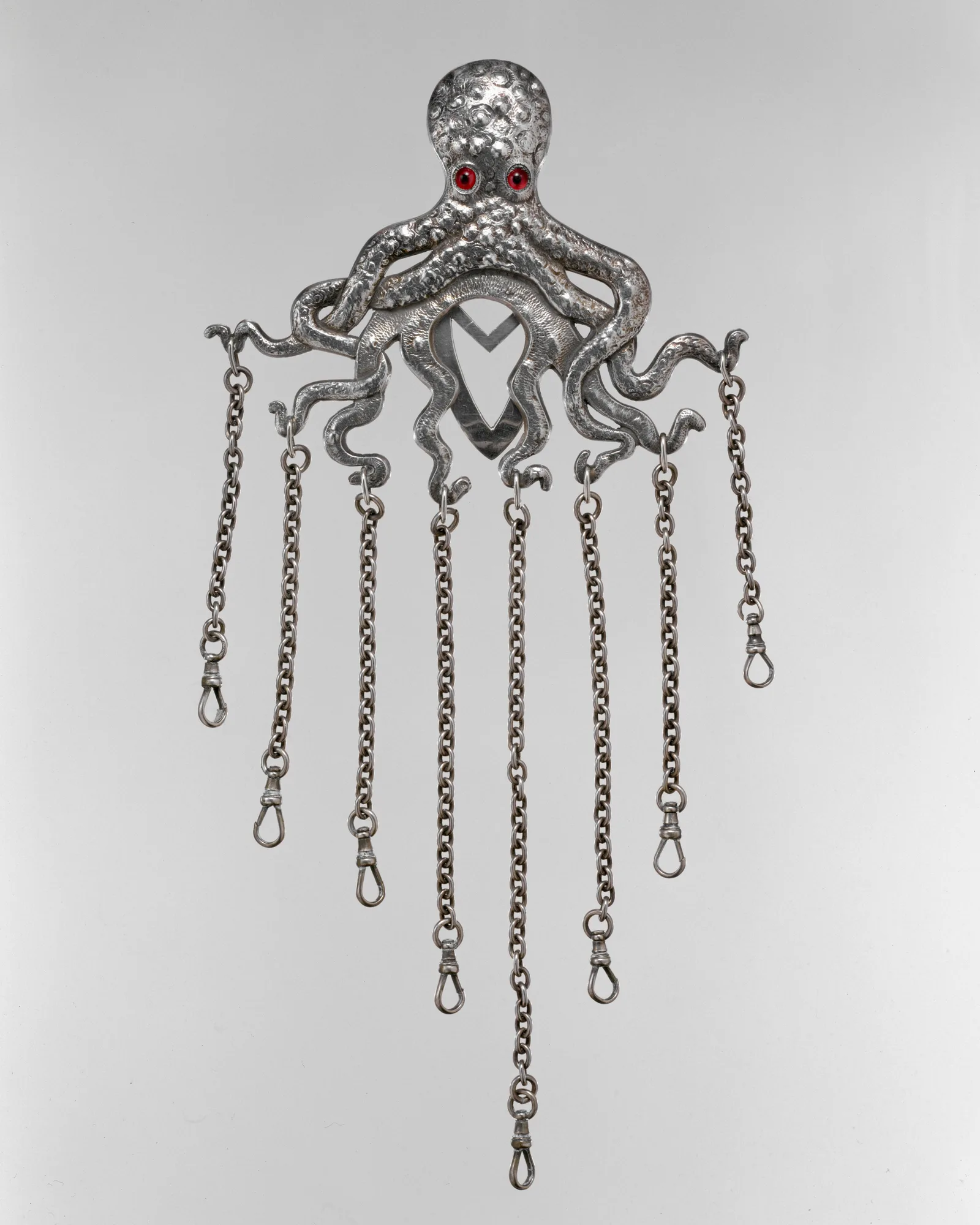 A nineteenth-century chatelaine: a waist clasp that held the keys of the household