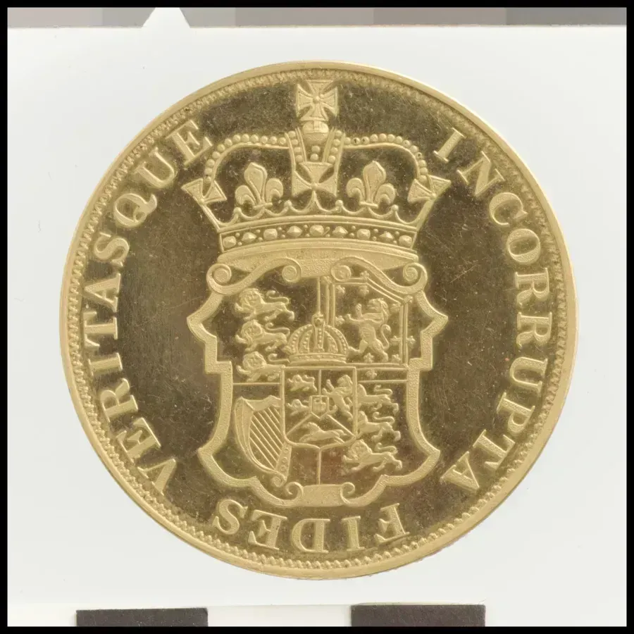 British George III crown coin by William Wyon, Royal Mint, 1817