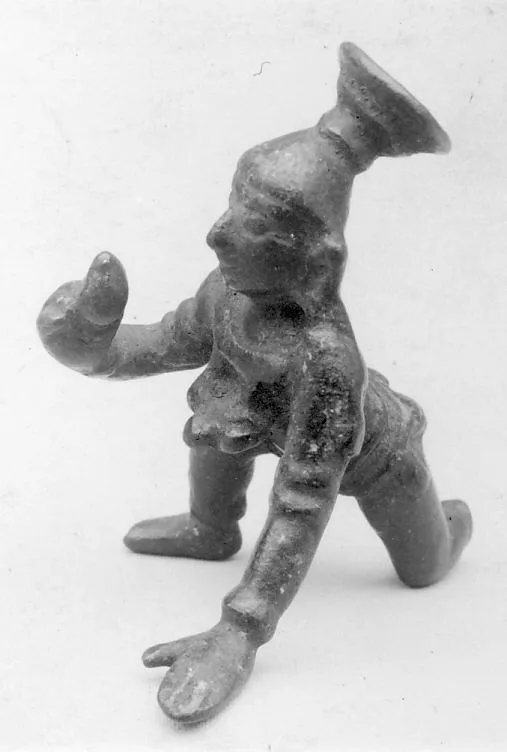 Südindische Bronzefigur Krishnas, 18. bis 19. Jahrhundert