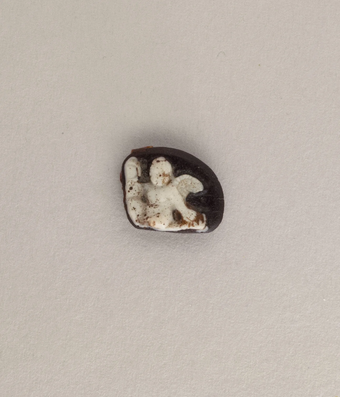 Roman glass cameo with the winged Eros (Cupid)