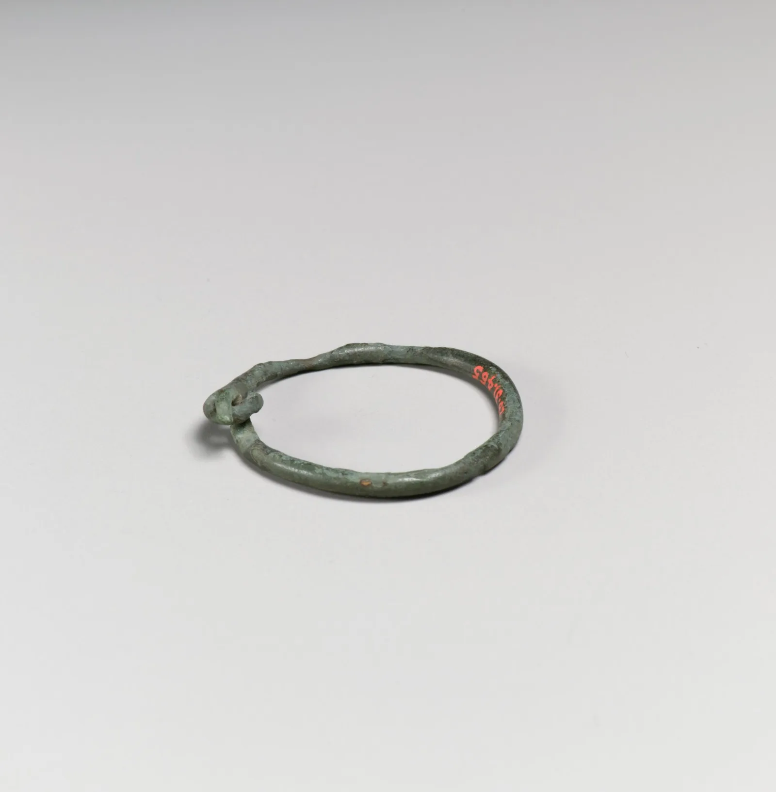 Small Minoan bronze annular bangle with a clasp, 2nd millennium BCE