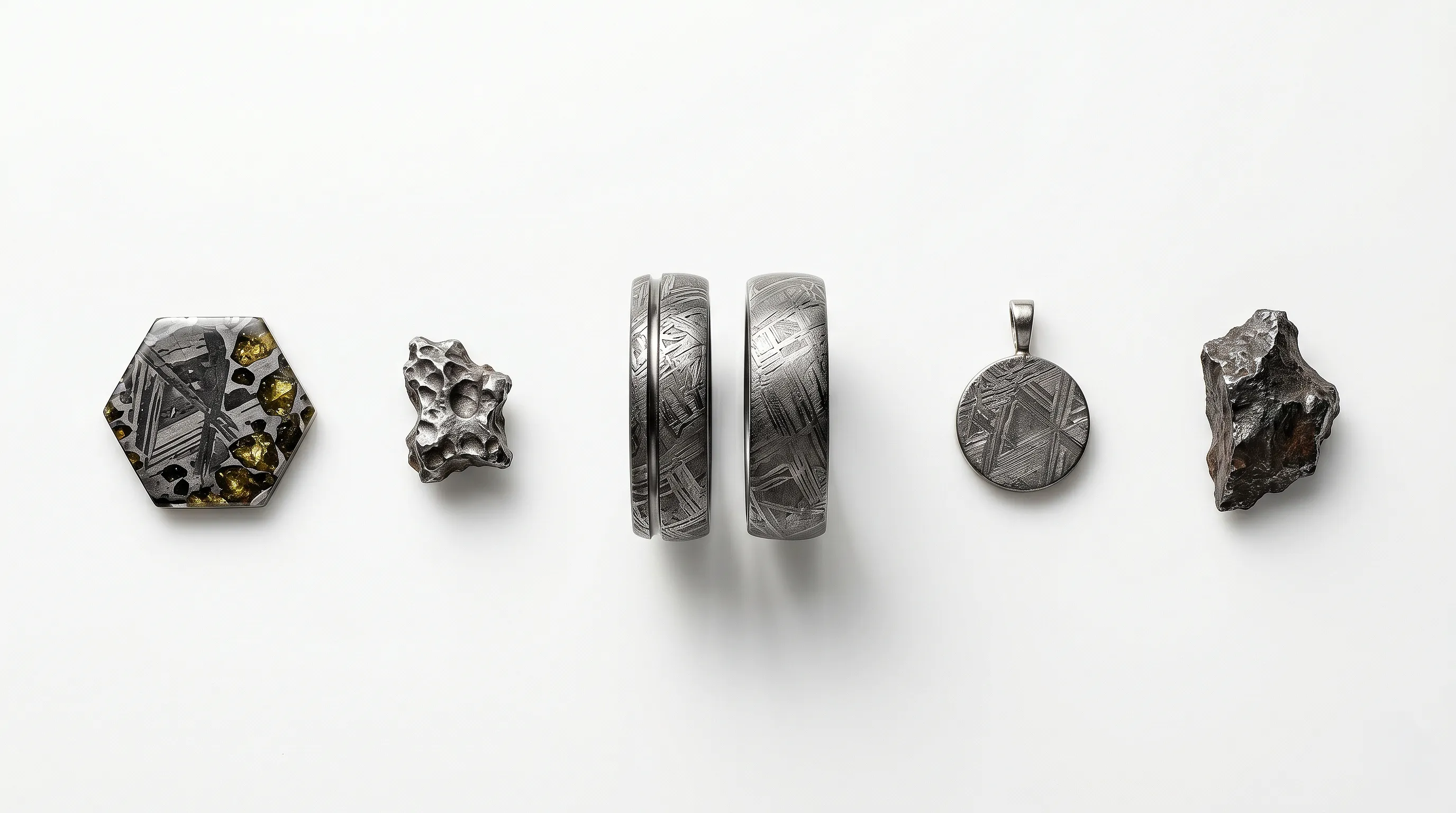 Украшения с метеоритами: гид по космическому материалу и видманштеттеновым фигурам