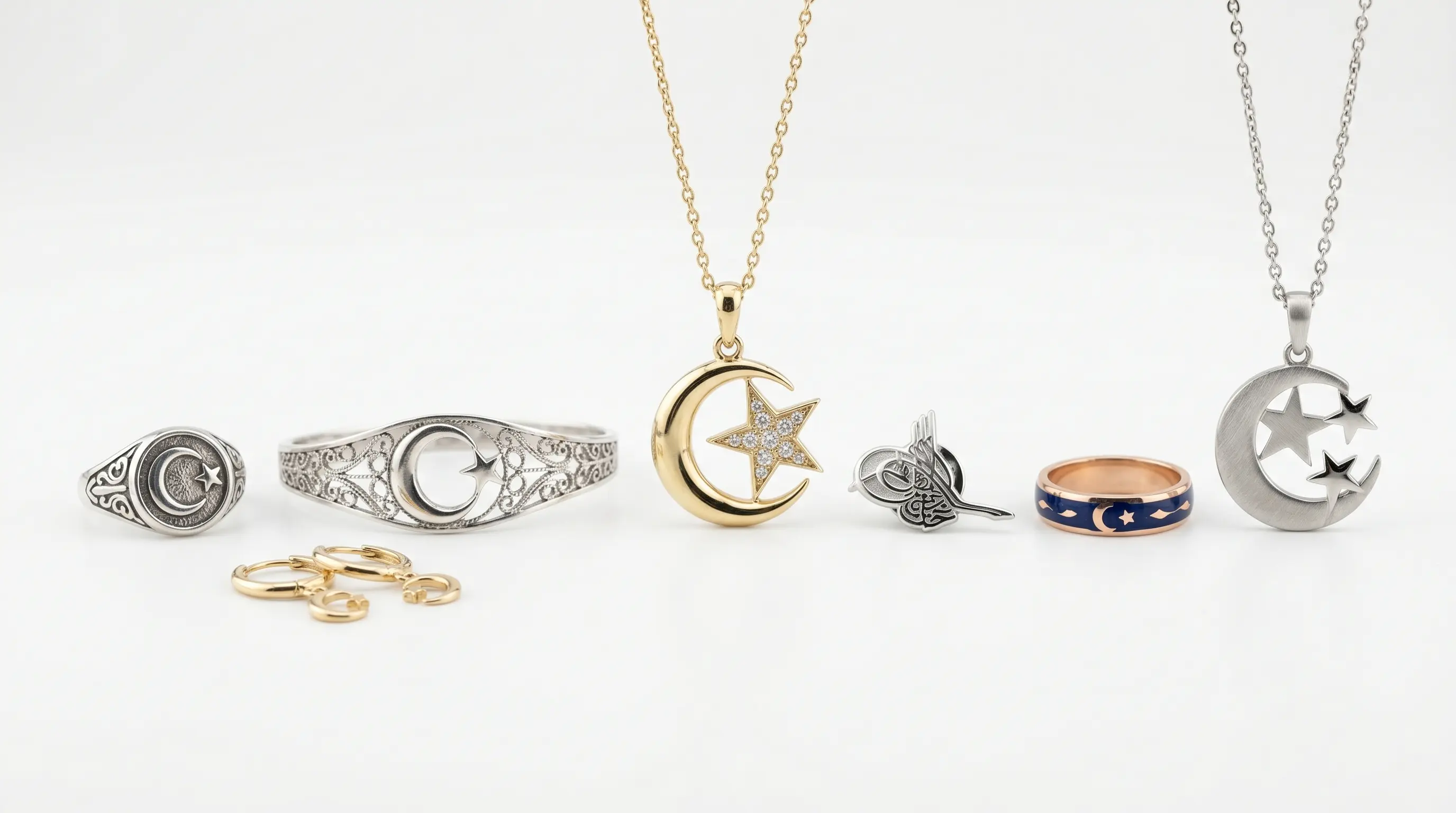 Croissant de lune et étoile : signification du symbole et bijoux
