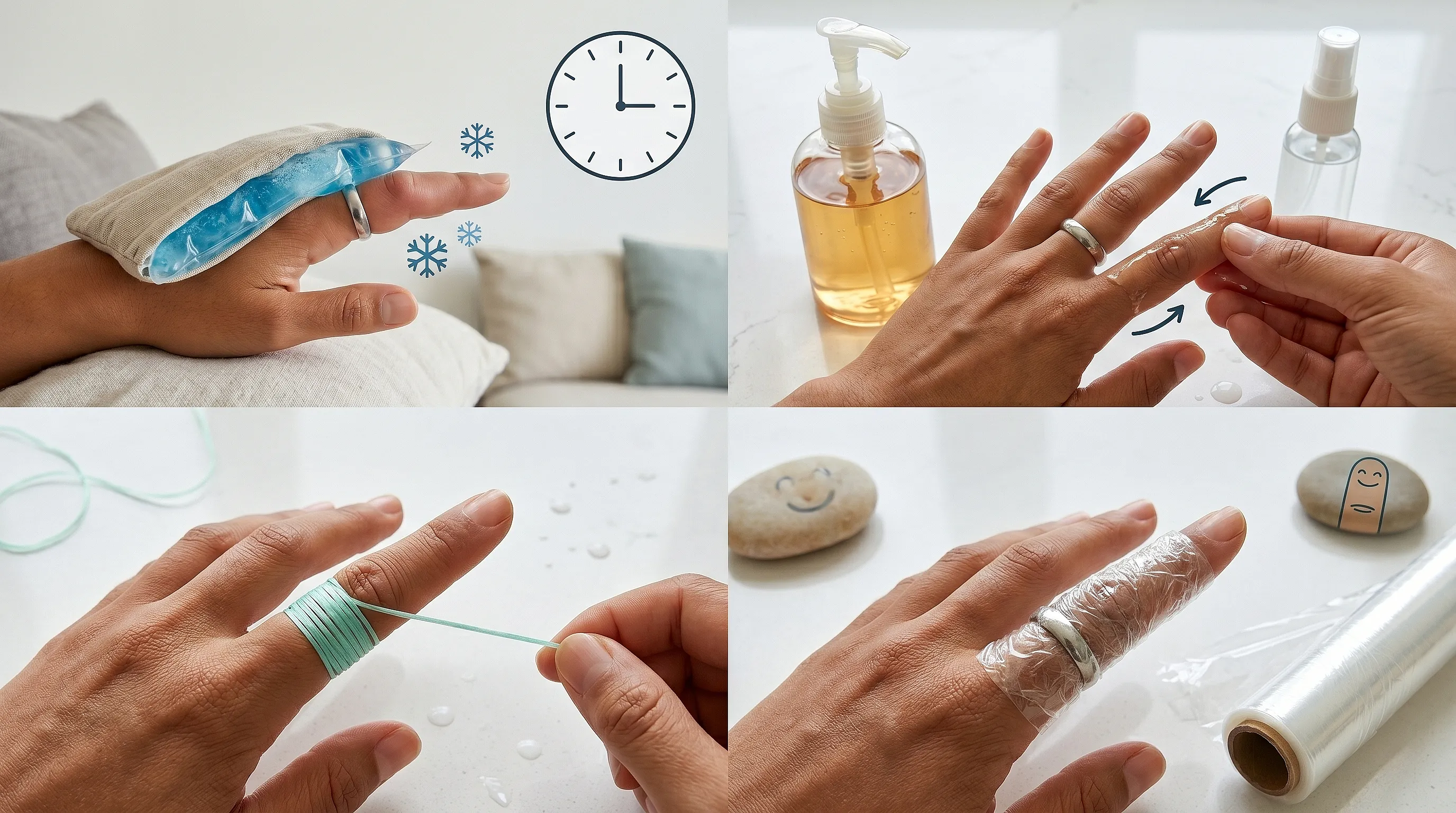 Bague coincee au doigt : comment la retirer sans panique ni coupure