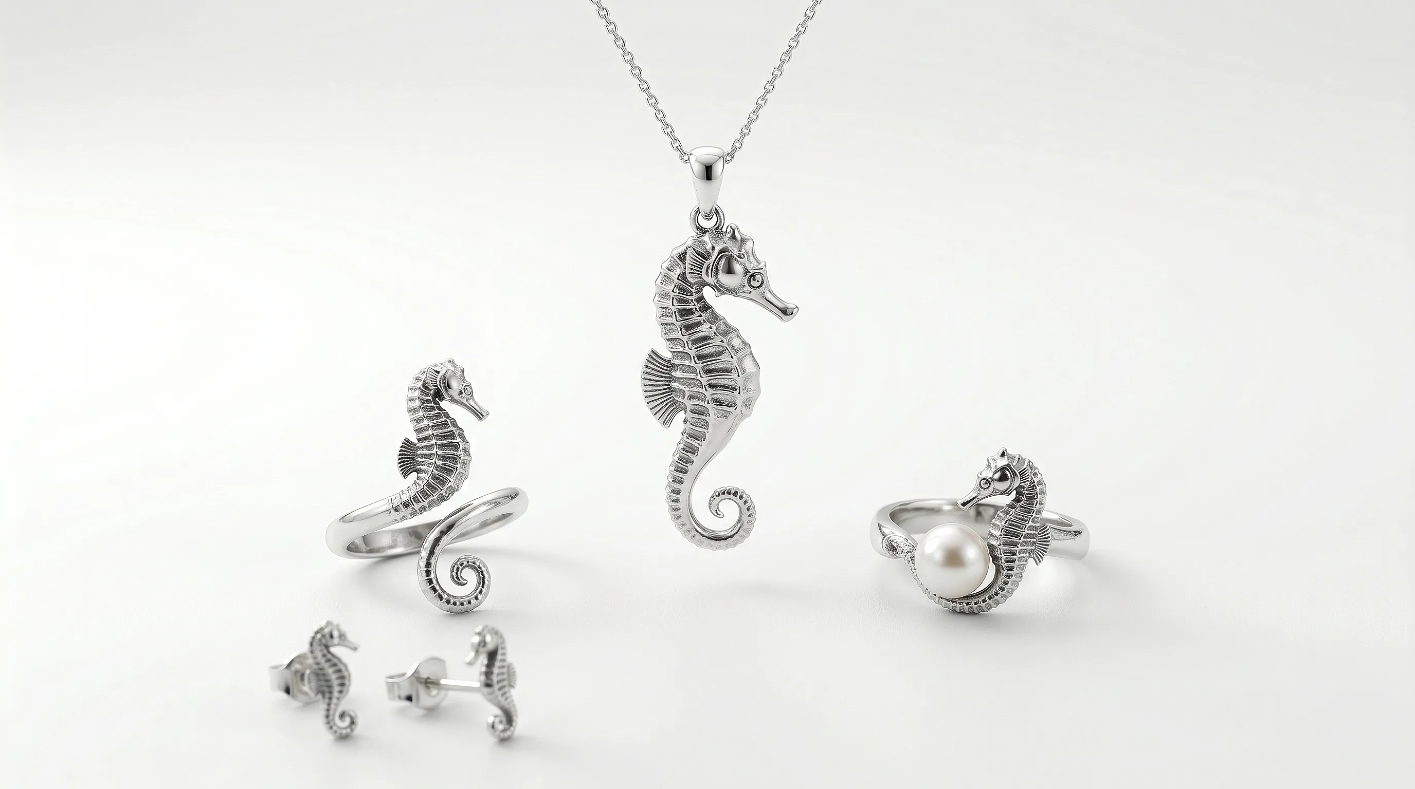 Морской конёк в украшениях: символ терпения и отцовства