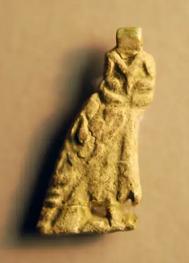 Altägyptisches eulenförmiges Amulett, Neues Reich, Regierungszeit von Amenophis III., um 1390 - 1352 v. Chr.
