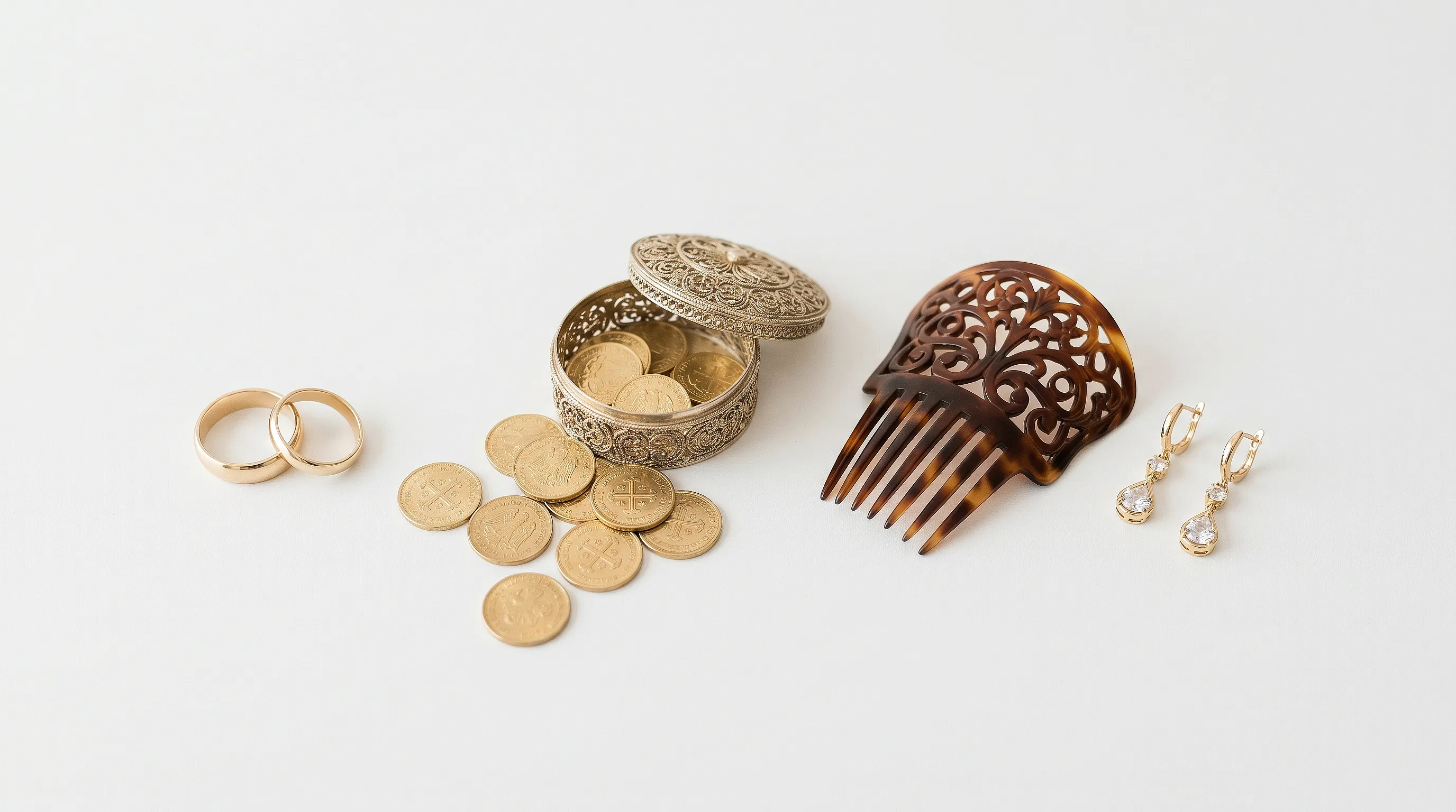 Испанская свадебная ювелирка: аррас, кольца, традиции и украшения невесты