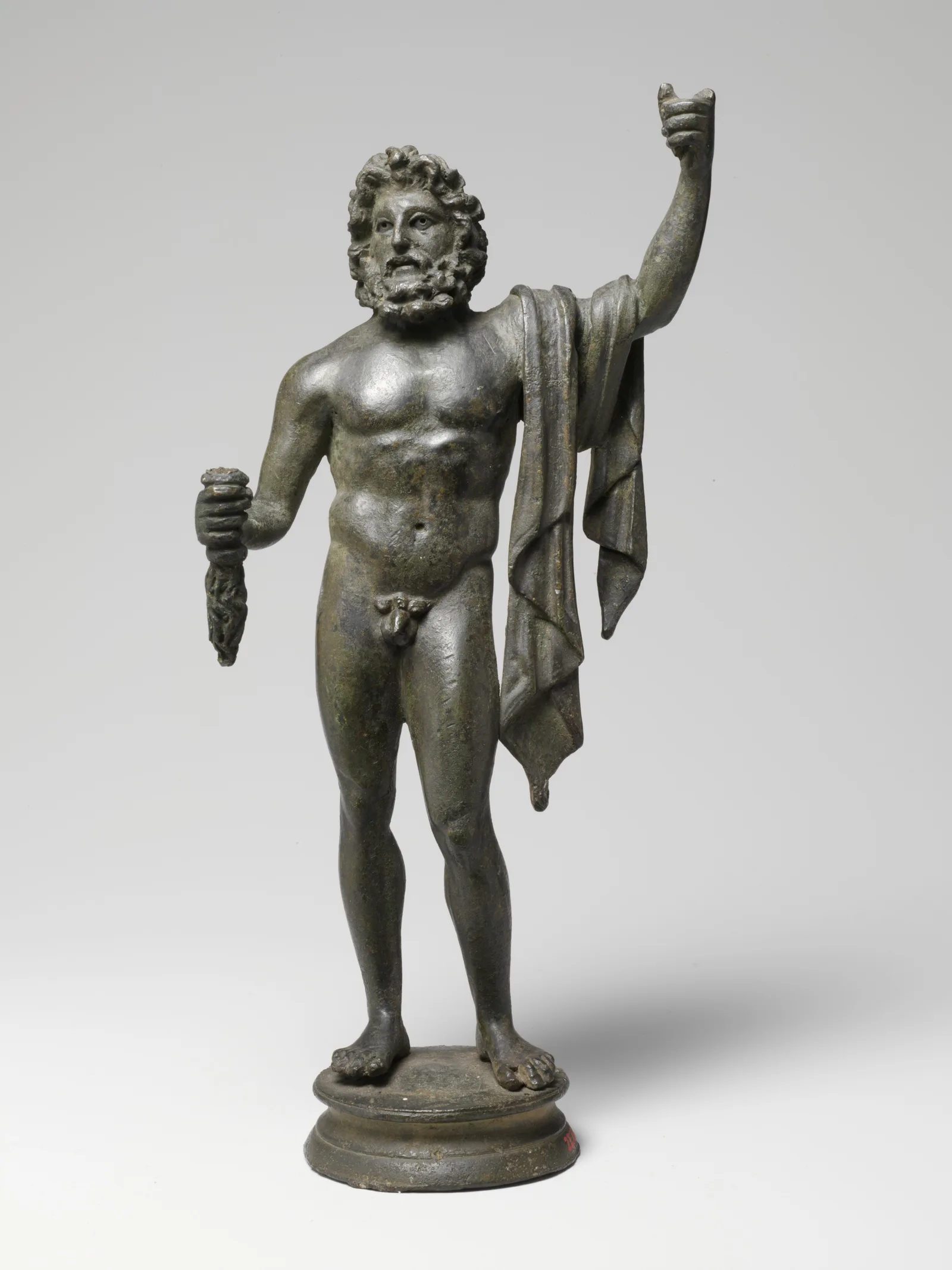 Bronzestatuette des Jupiter, römische Arbeit des 1. Jahrhunderts