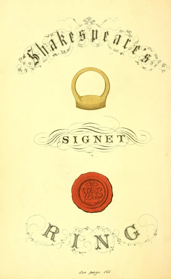 Shakespeare's signet ring - The history and poetry of finger-rings