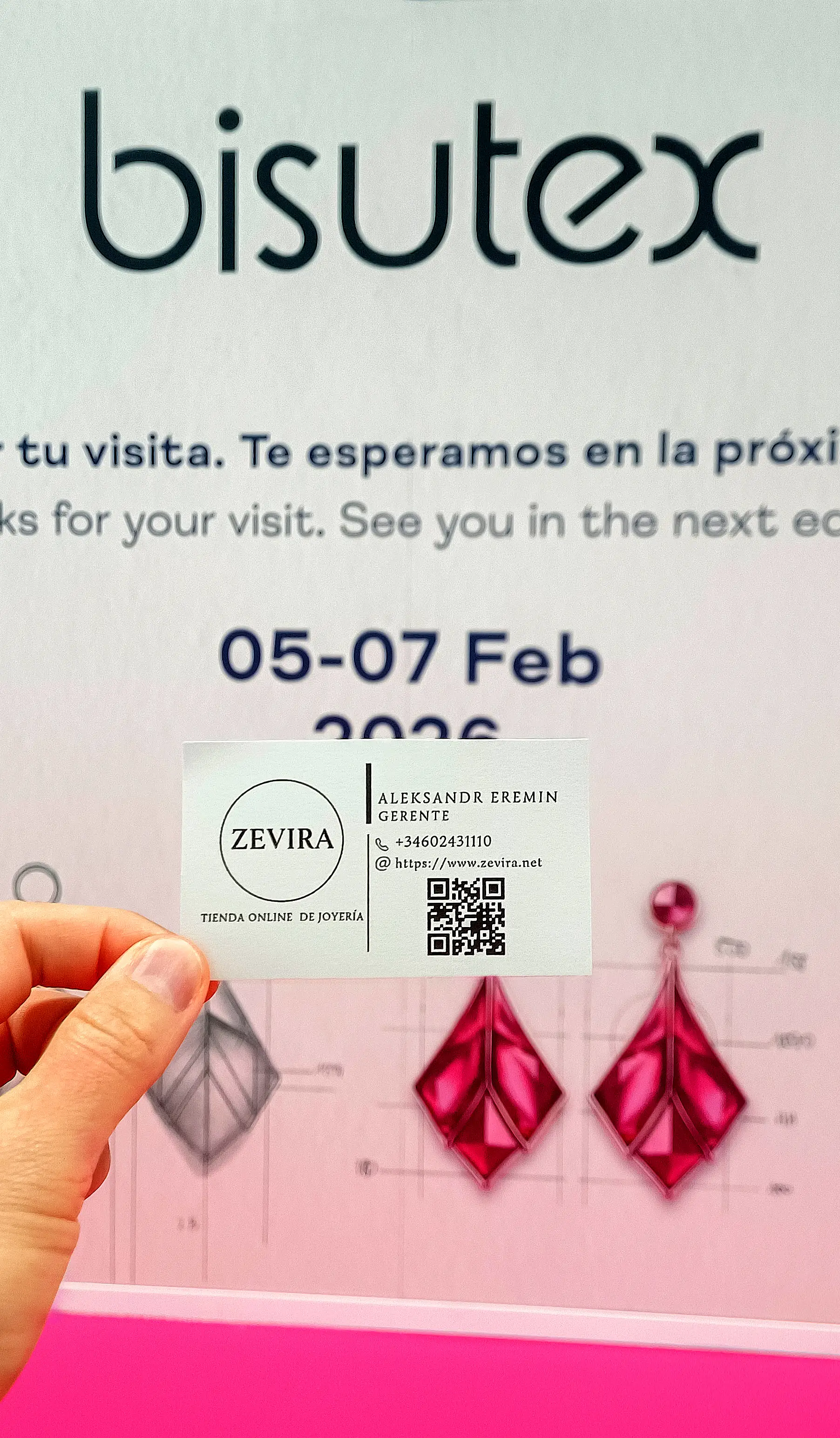 Visitante-Profesional-Ausweis, ausgestellt für Zevira auf der IFEMA Madrid 2025