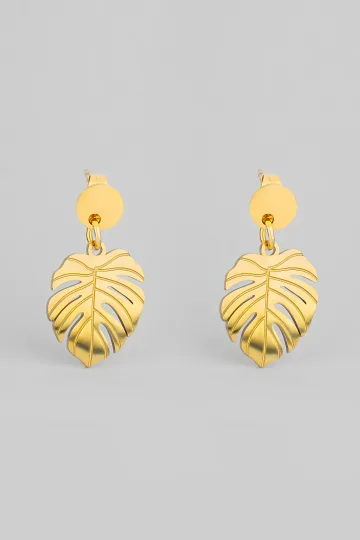 PENDIENTES HOJA MONSTERA 1