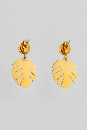 PENDIENTES HOJA MONSTERA 2