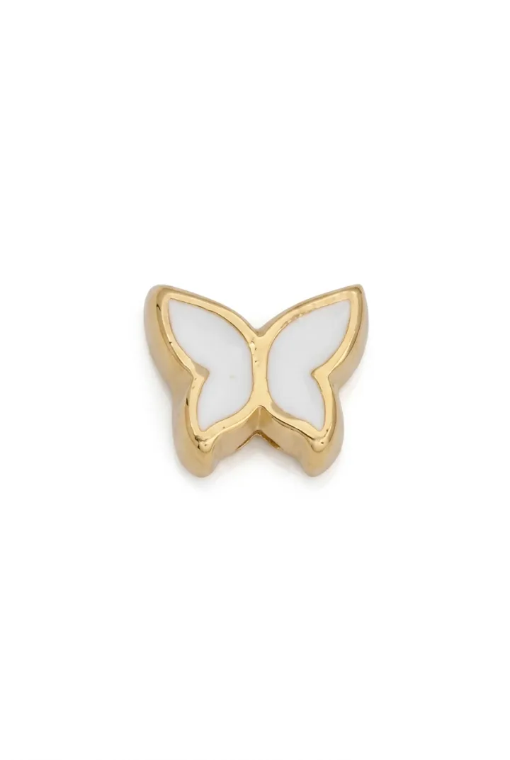 PERLE PAPILLON BLANCHE OR