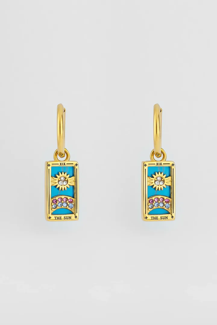 PENDIENTES AROS TAROT EL SOL