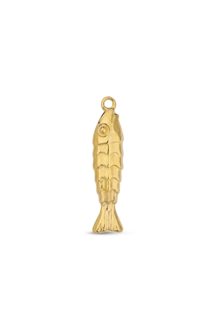 GOLD FISH PENDANT WITH SCALES