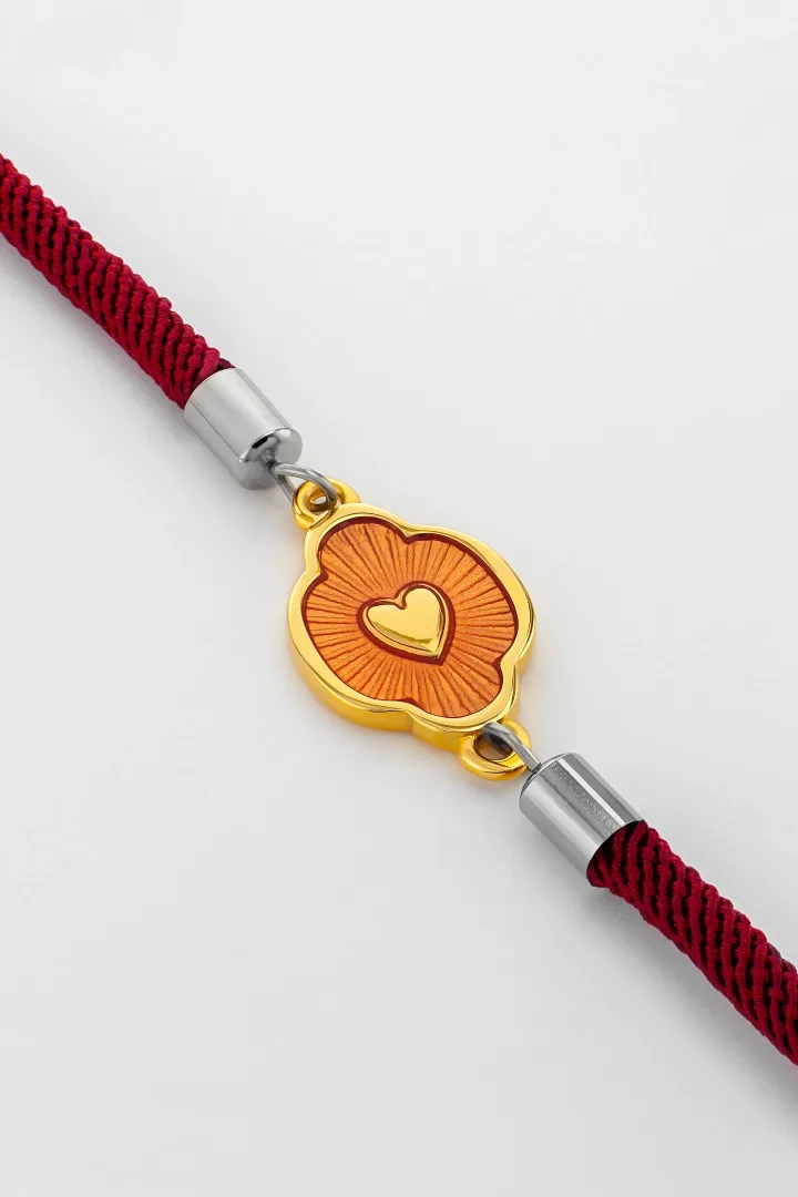BRACCIALE CUORE FIAMMEGGIANTE