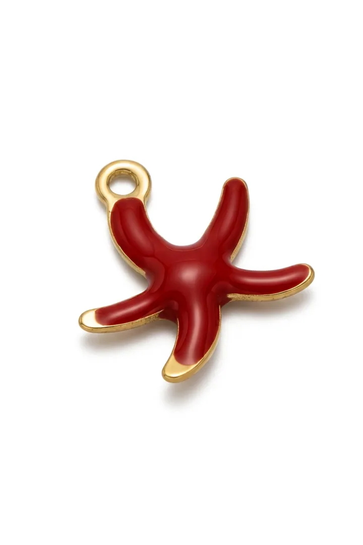MINI SEESTERN ANHÄNGER ROT