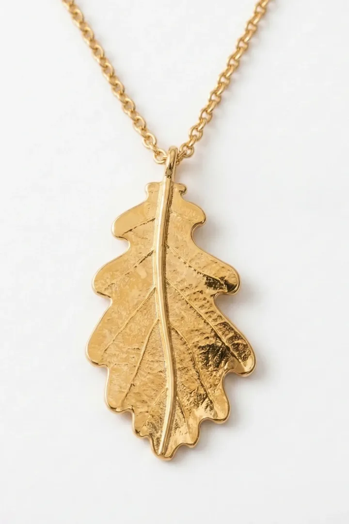 ANHÄNGER HERBSTBLATT GOLDFARBEN