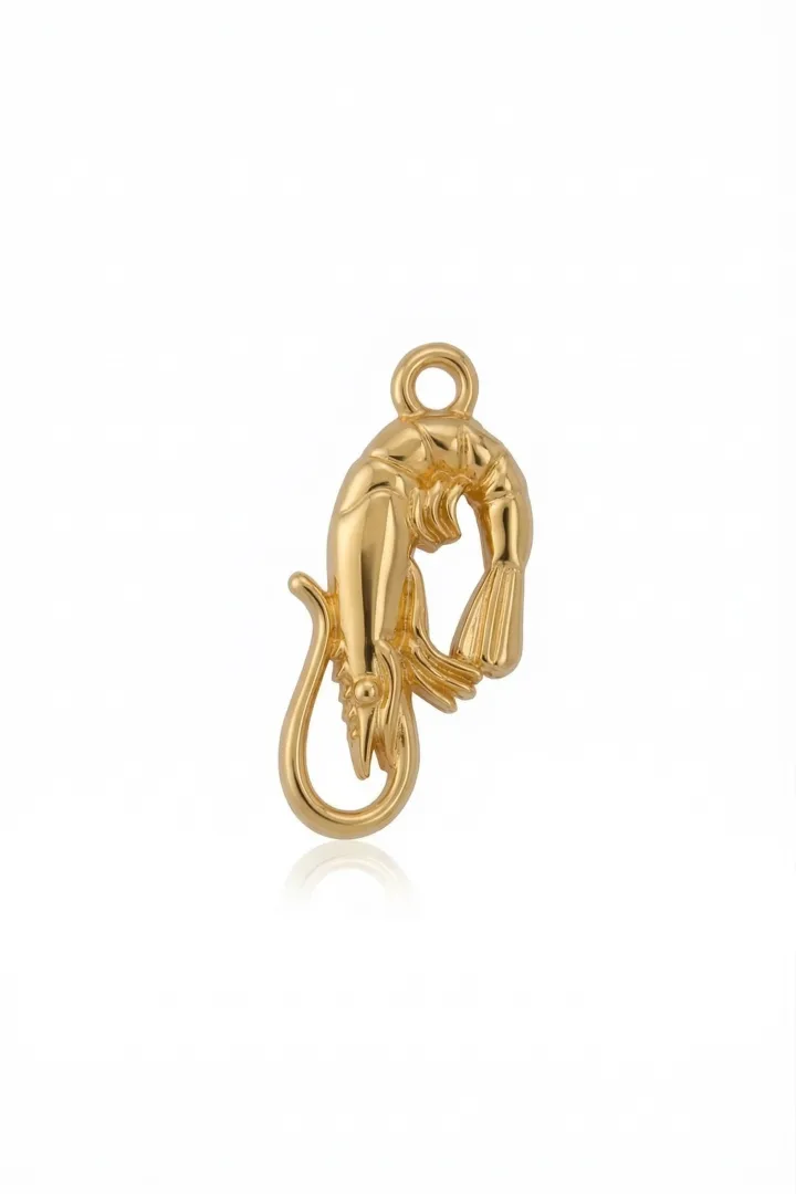 SHRIMP PENDANT GOLD