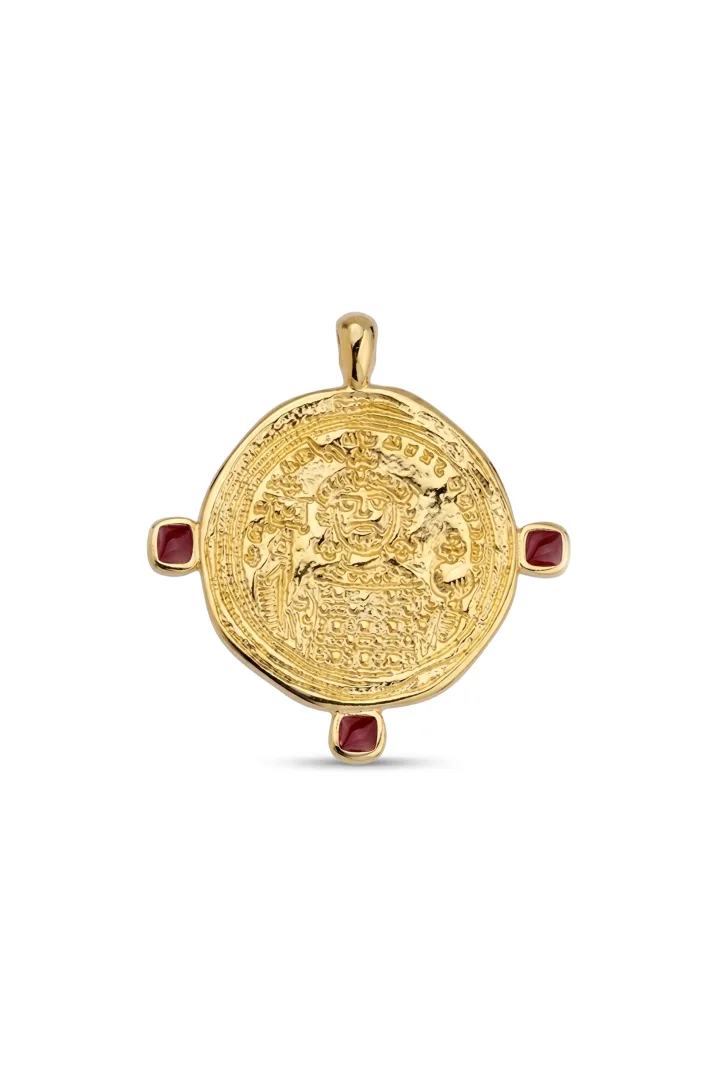 PENDENTIF SCEAU SAINT BENOÎT ROUGE