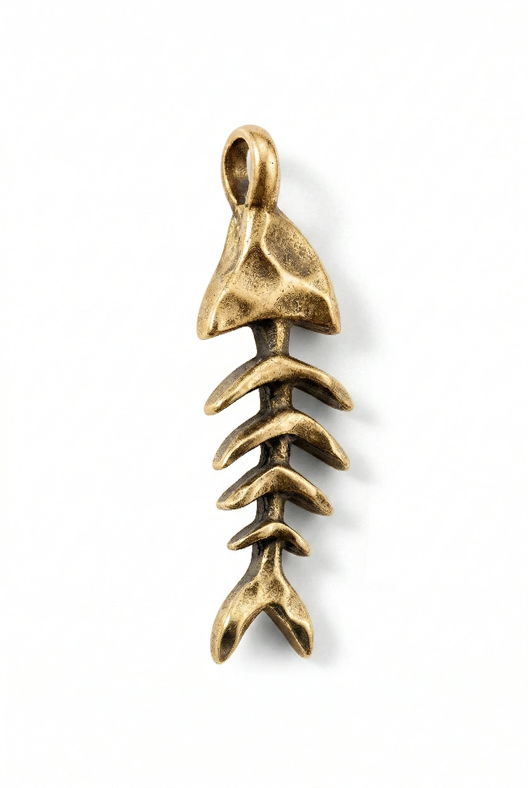 FISHBONE PENDANT GOLDEN