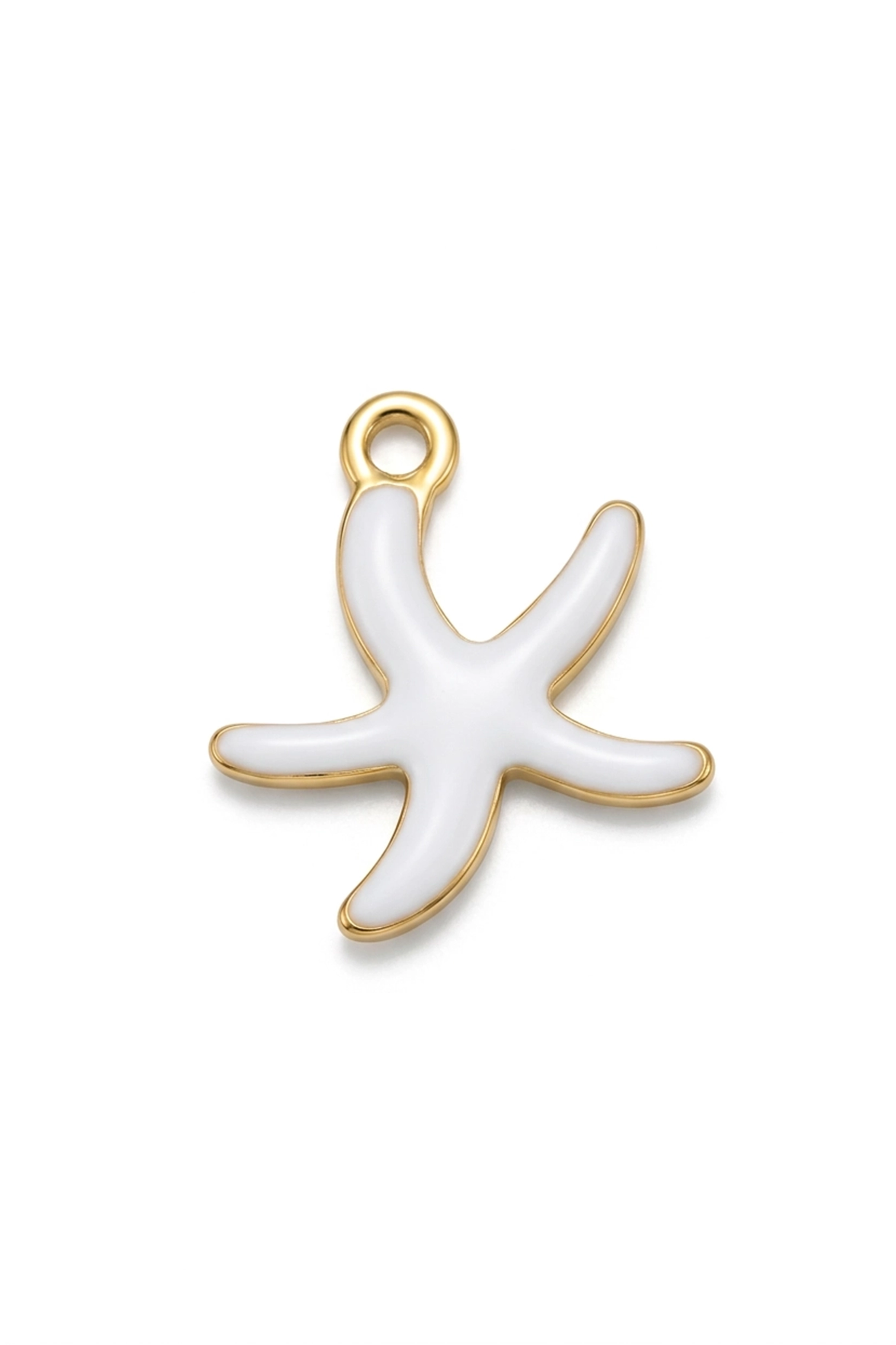 MINI STARFISH PENDANT WHITE