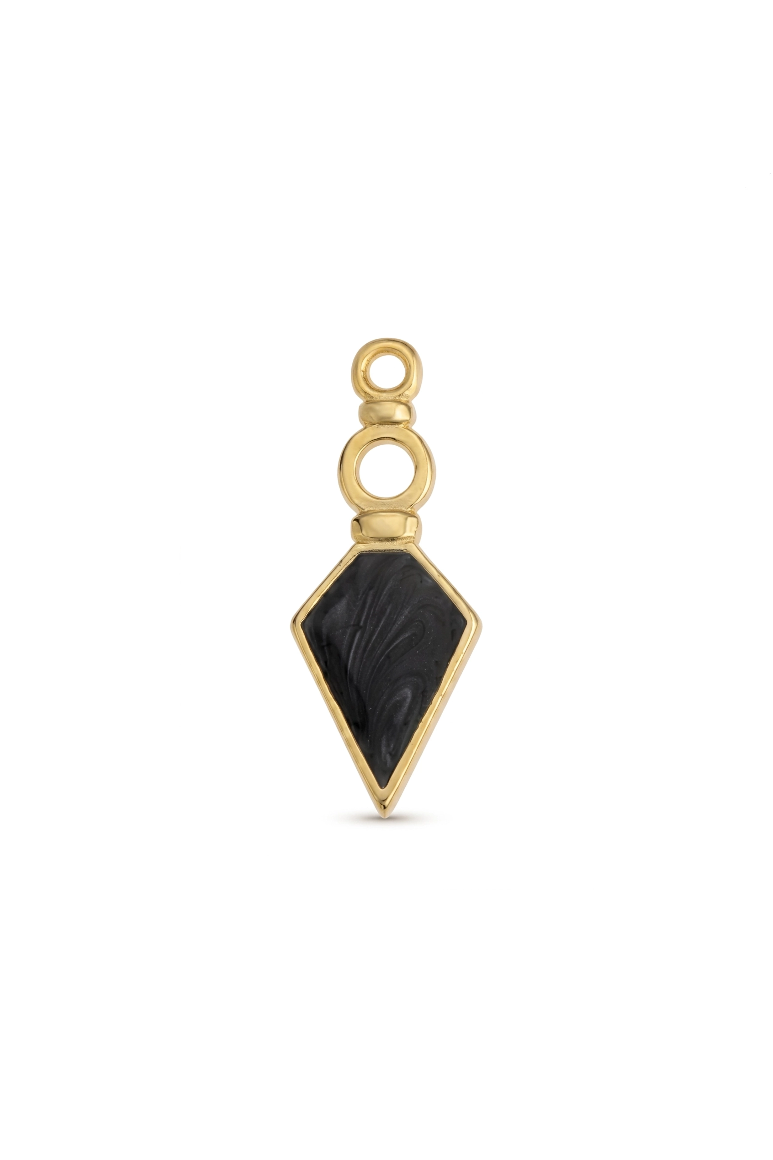 BLACK GOLD PENDULUM PENDANT