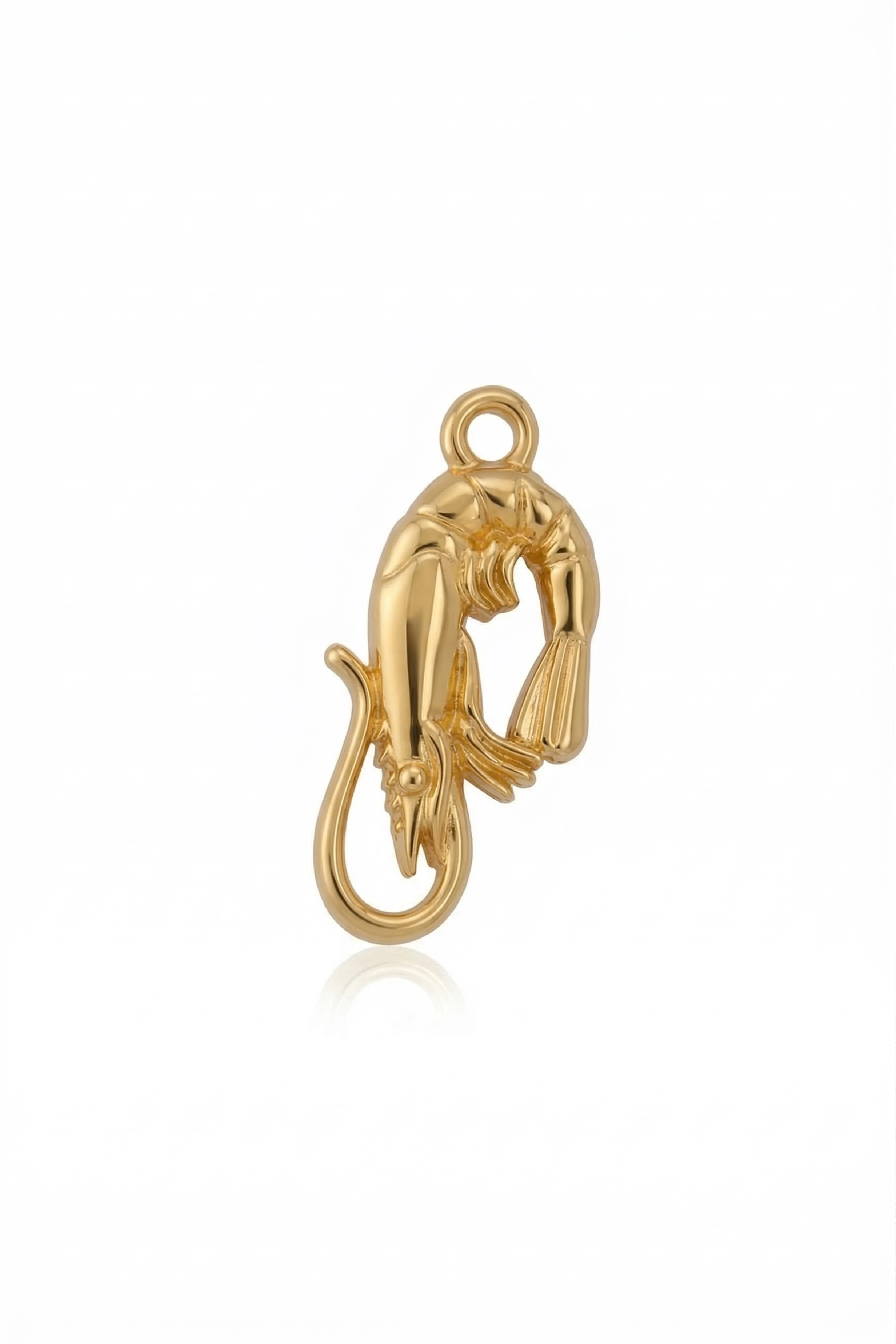 PENDENTIF CREVETTE DORÉ