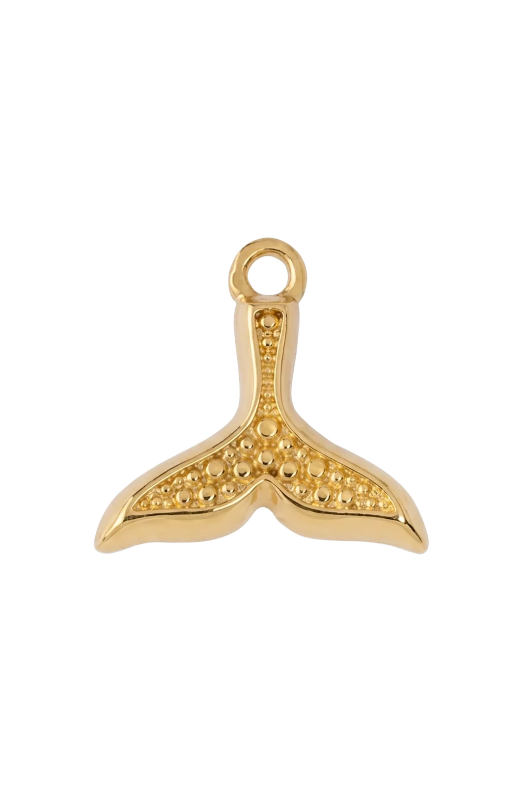 PENDENTE CAUDA DE BALEIA DOURADO COM CRISTAIS