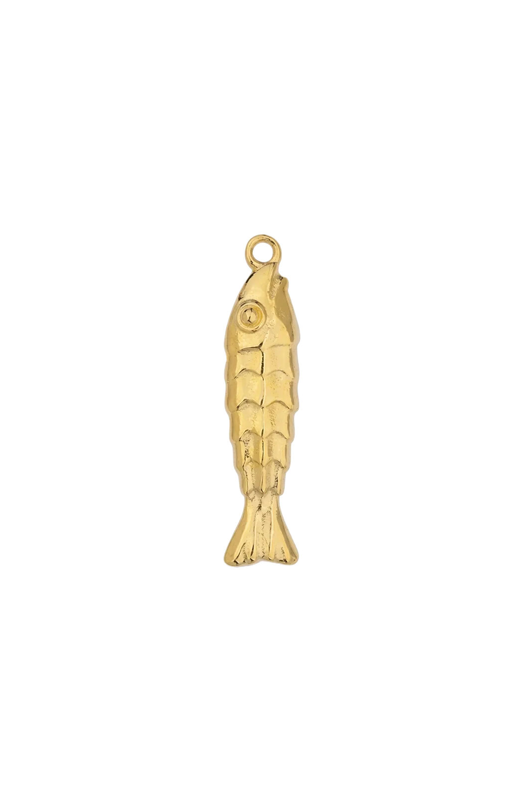 PENDENTE PEIXE COM ESCAMAS DOURADO