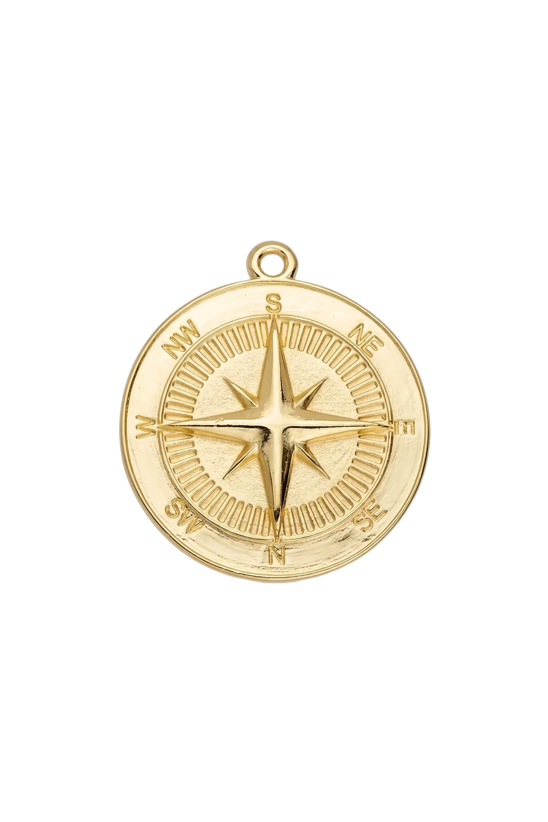 PENDENTE ROSA DOS VENTOS DOURADO