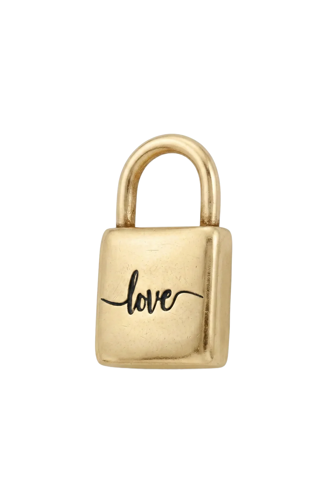 PENDENTE CADEADO LOVE DOURADO