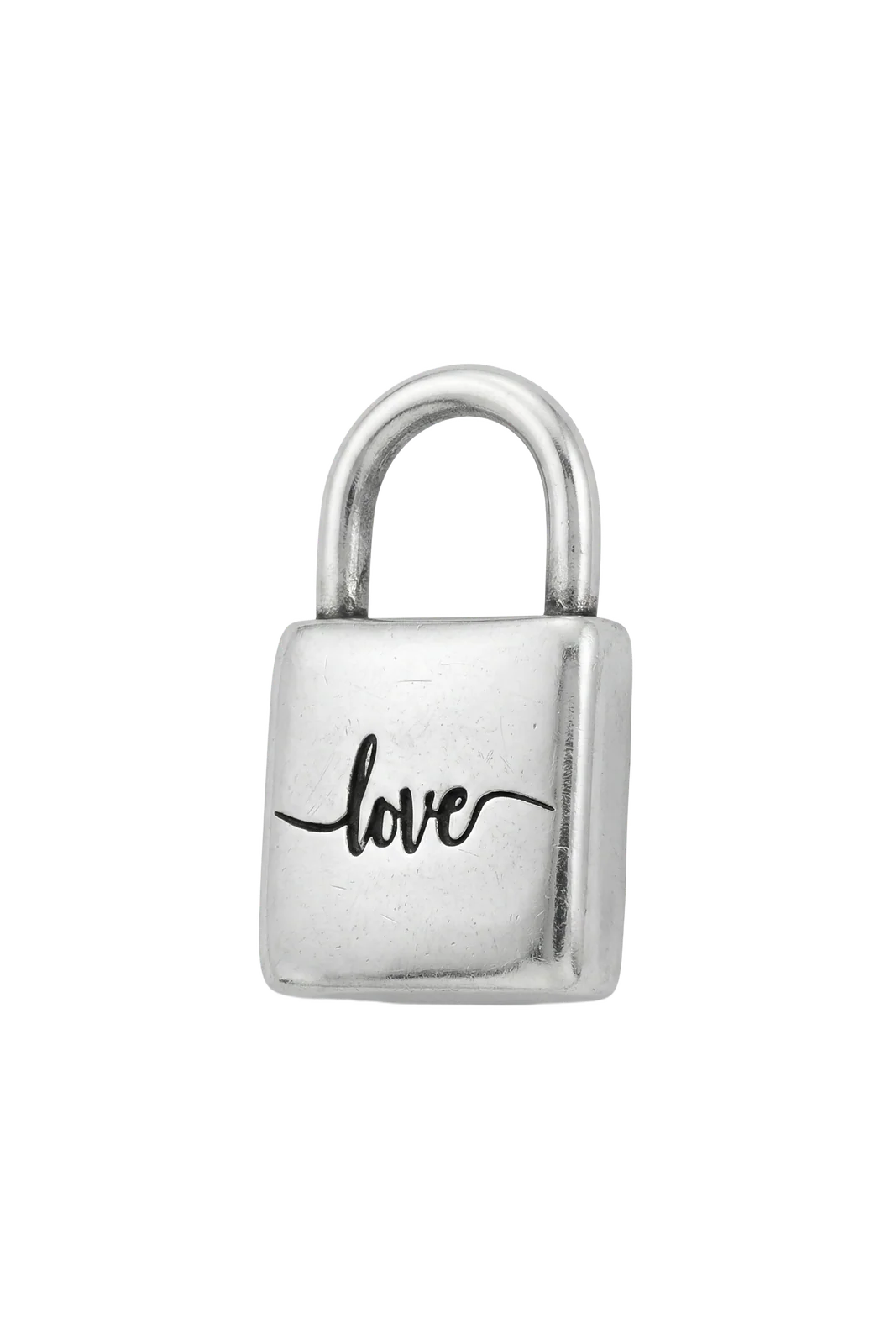 PENDENTE CADEADO LOVE PRATEADO